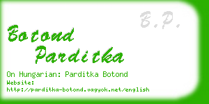 botond parditka business card